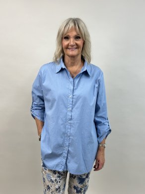 Della - Skjorta - Ljusblå - OneSize