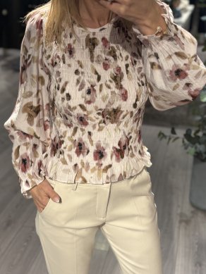 Nix - Blommönstrad topp med smock