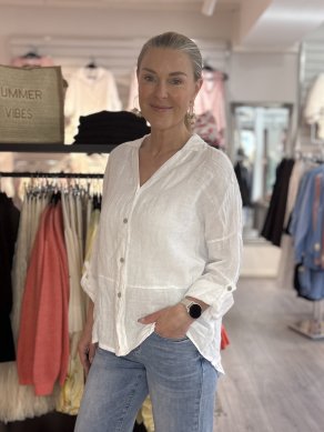 Lova - Linneblus - Vit