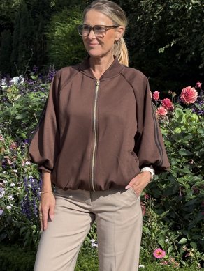 Rita - Jacka med puffärm- Brun