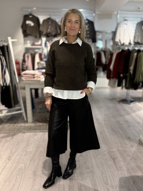 Veggy - Bermuda shorts i skinnimiation - Svart