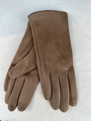 Villa - Handske i mocka - Camel - One Size