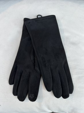 Villa - Handske i mocka - Svart - One Size