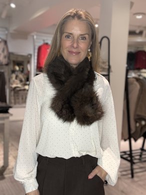 Pälskrage - Brun - One size