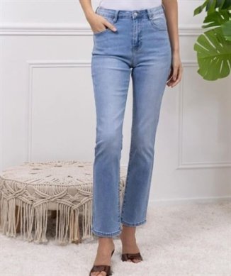 Pamela - Jeans straight - Ljus denim
