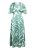 Gisela - Mönstrad långklänning - Grön