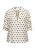 Venny - Prickig blus - Creme / brun