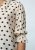 Venny - Prickig blus - Creme / brun