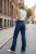Joline - Vida jeans med fickdetaljer- Mörk denim