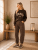 Darla - Brun Prickiga Barreljeans 