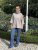 Emma - Stickad polo - Taupe - One Size