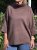 Emma - Stickad polo - Brun - One size