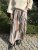 Kamilla - Plisserad kjol med print - Khaki - One Size