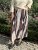Kamilla - Plisserad kjol med print - Brun - One Size