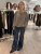 Polly - Blus med ballongärm - Taupe - One Size