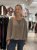Polly - Blus med ballongärm - Taupe - One Size
