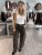 Olivia - Barellbyxa Manchester - Brun