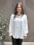 Lina - Blus med smock i ärmslut - Vit - One Size