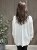 Lina - Blus med smock i ärmslut - Vit - One Size