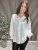 Lina - Blus med smock i ärmslut - Vit - One Size