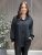 Lina - Blus med smock i ärmslut - Svart - One Size