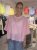 Mirja - Bomullsblus med knappar - Rosa - One Size