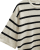 Conny - Randig tröja med kort ärm - Beige/Svart