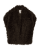 Fine - Lurvig pälsväst - Brun