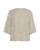 Flonella - spetsblus med fransar - Ljusbeige - Svart