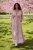 Paisleymönstrad klänning med smock - Rosa
