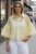 Elegant och feminin blus i transparent spets - Gul
