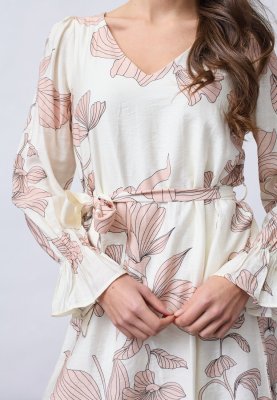 Zoom bild av Noki - Blommig kort klänning