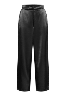 Zoom bild av Verina - Silkesbyxa med resår bak - Svart