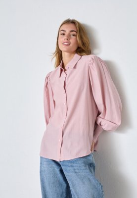 Zoom bild av Viada - Blus med tunna ränder - Rosa