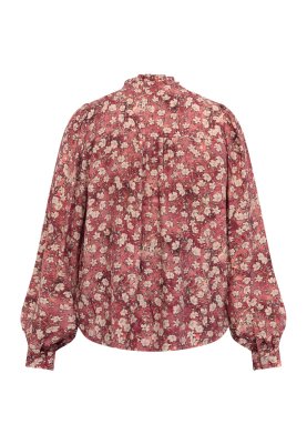 Zoom bild av Virsa - Feminin blus med ett skirt blommönster
