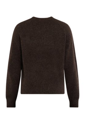 Zoom bild av Zana - Stickad tröja med rund hals - Brun