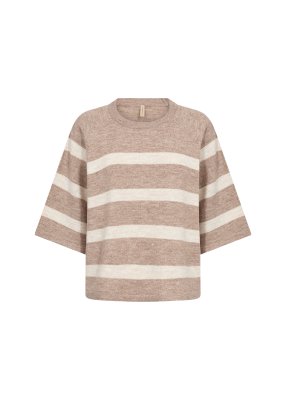 Zoom bild av Orlean stripe - Randig pullover - Beige