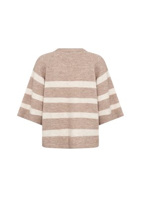 Zoom bild av Orlean stripe - Randig pullover - Beige