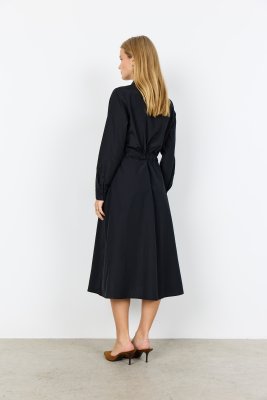 Zoom bild av Netti - Klänning med krage och bälte - Svart