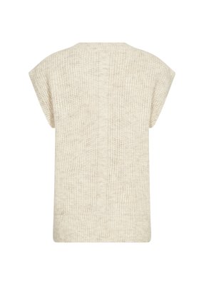 Zoom bild av Germaine - Stickad väst - Creme melerad