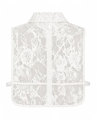 Zoom bild av Lacy - Löskrage i spets - Offwhite 