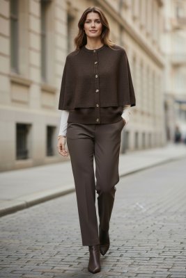 Zoom bild av Cappa - Cardigan - Brun