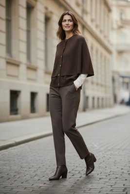 Zoom bild av Cappa - Cardigan - Brun