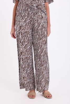 Zoom bild av Mele - Zebramönstrad byxa 