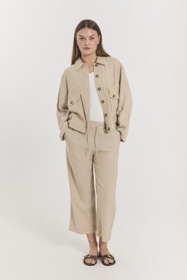 Zoom bild av Lava - Favoritbyxan i 7/8-dels längd - Sand melange