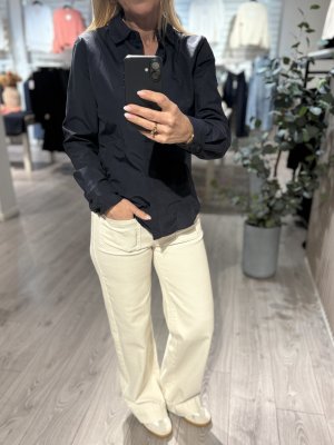 Zoom bild av Zara - Jeans vida med fickor fram - Creme