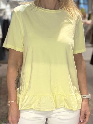 Zoom bild av Marianne - Topp med volangkant - Gul
