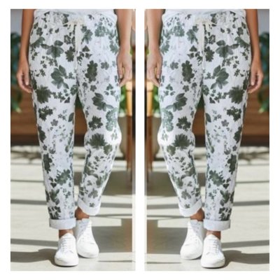 Zoom bild av Susan - Magisk stretchbyxa med blommönster