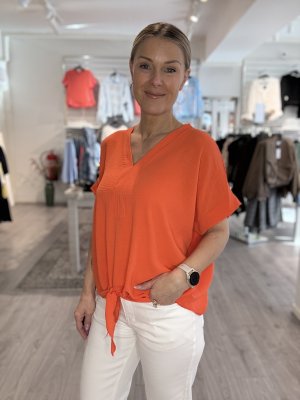 Zoom bild av Nova - Topp med knyt - Korall - OneSize