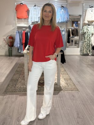 Zoom bild av Prea - Cropped T-shirt - Röd